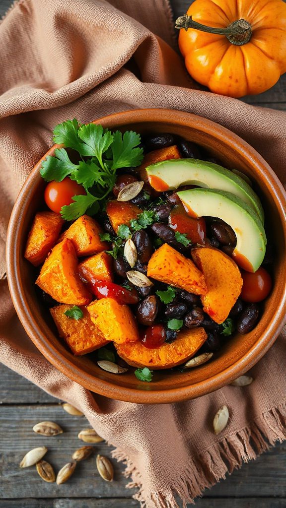 spicy sweet potato bowl