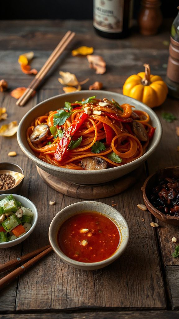 spicy szechuan noodle stir fry spicy szechuan noodle stir fry