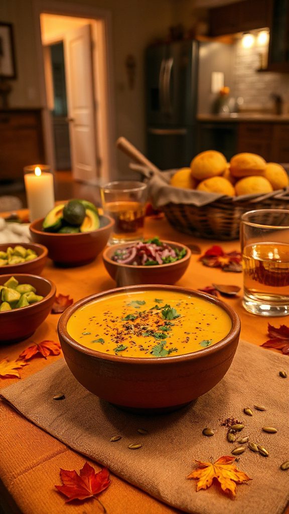 spicy vegetarian butternut squash chili