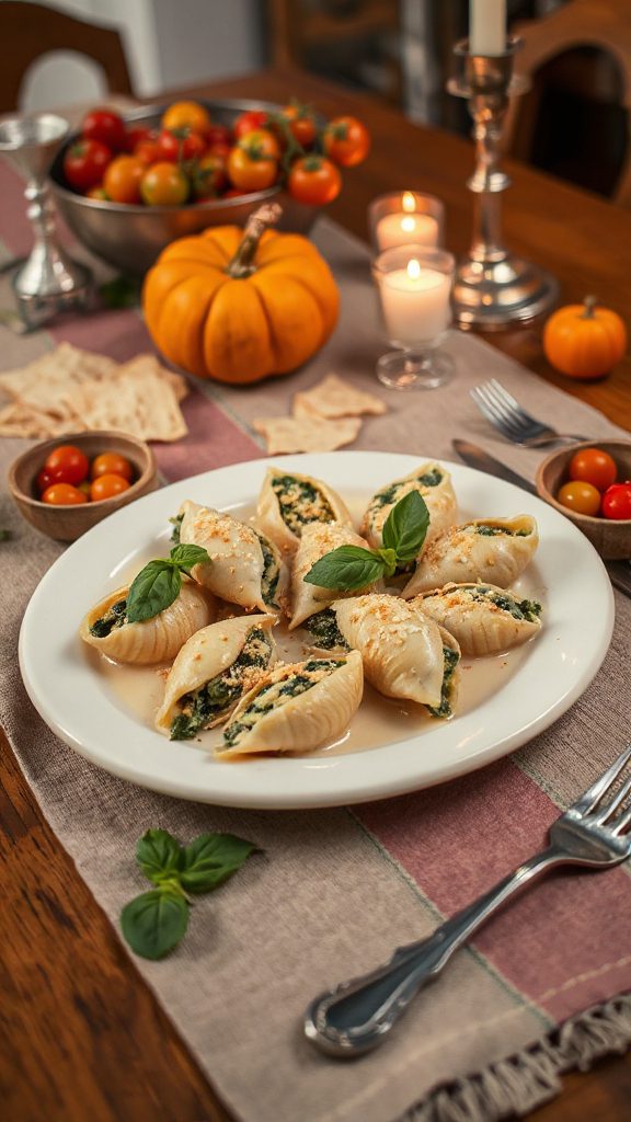 spinach artichoke pasta dish