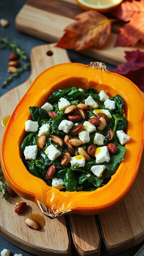 spinach feta butternut squash recipe