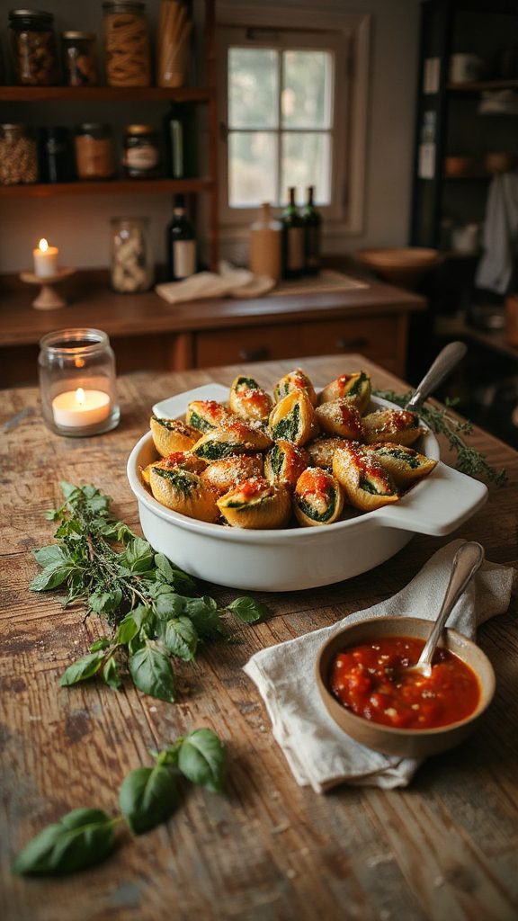 spinach ricotta pasta shells spinach ricotta pasta shells