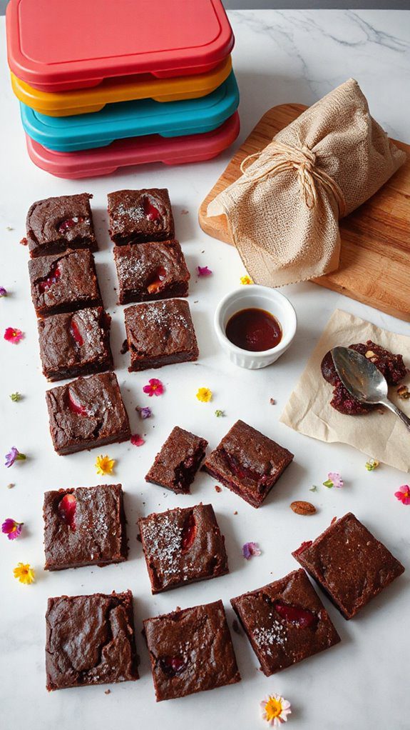 store and freeze brownies