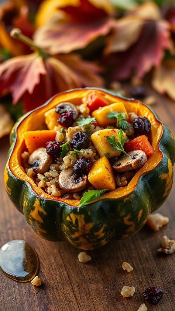 stuffed acorn squash delight stuffed acorn squash delight