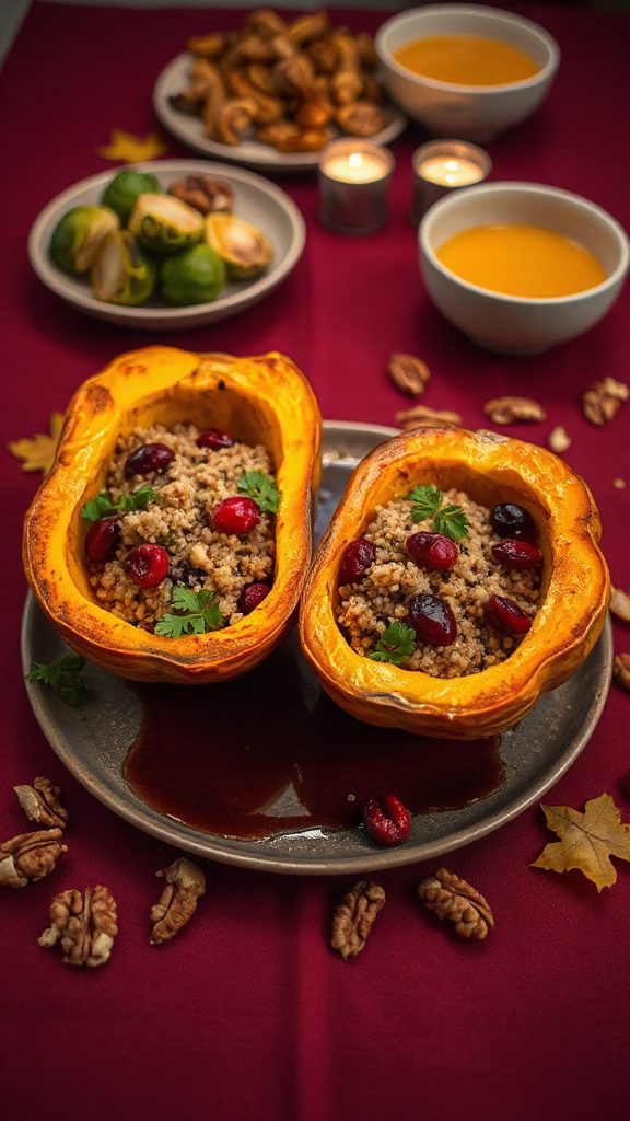 stuffed acorn squash delight