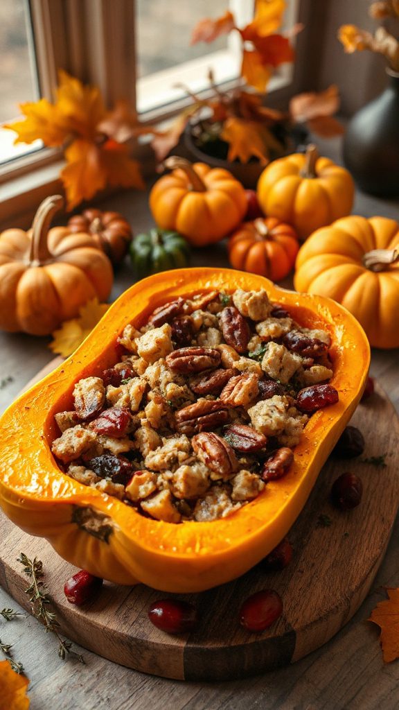 stuffed butternut squash delight