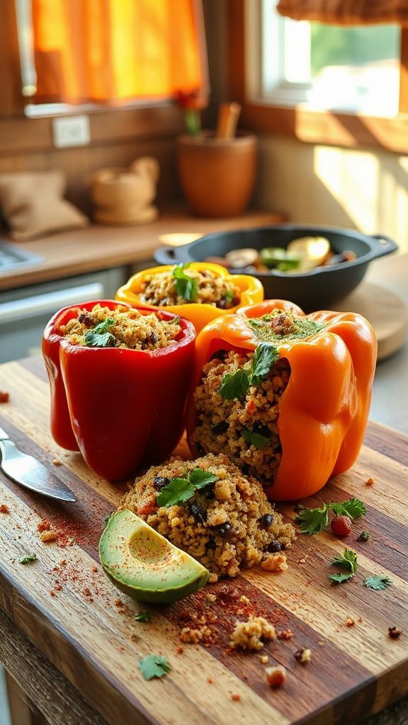 stuffed peppers with quinoa