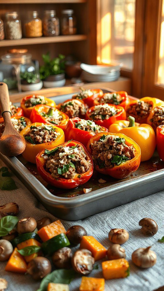 stuffed peppers with turkey