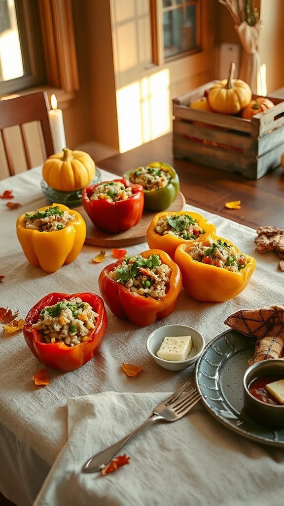 stuffed peppers with turkey