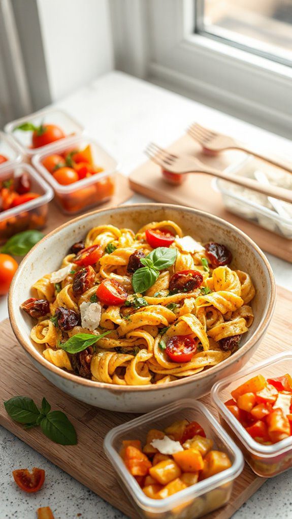 sun dried tomato pesto pasta salad