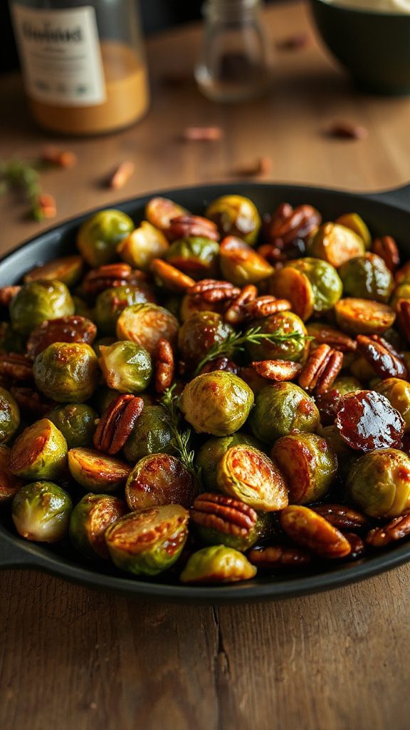 sweet and savory brussels sprouts