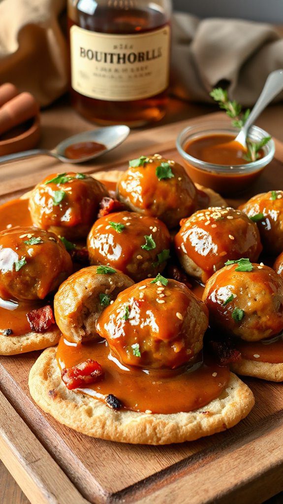 sweet and savory meatballs