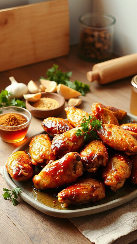 sweet and savory wings