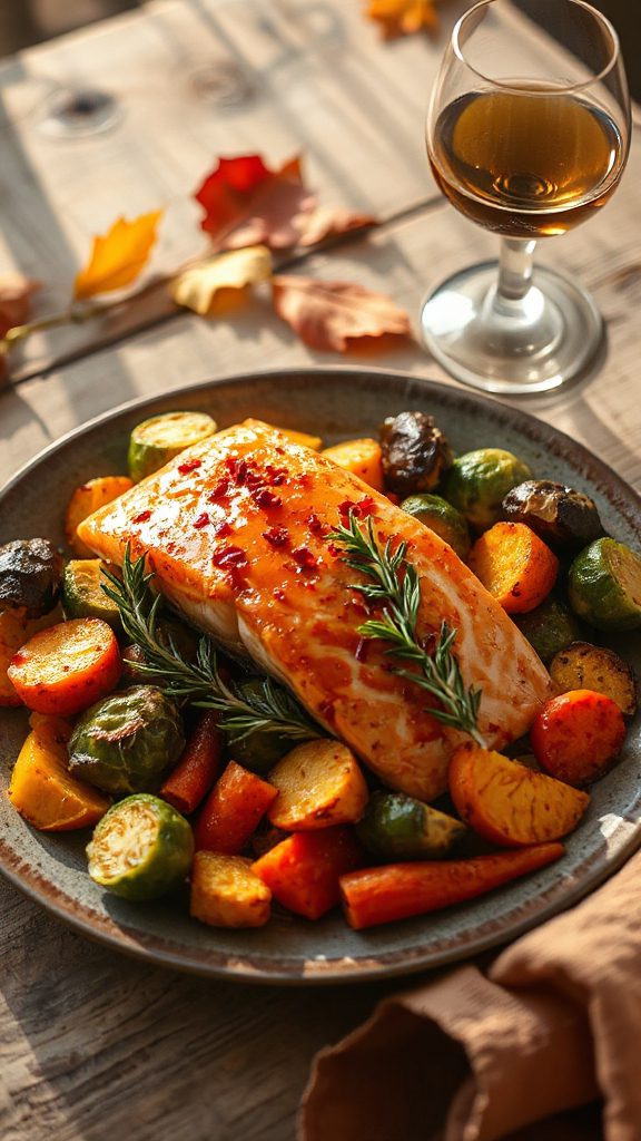 sweet and spicy salmon dish