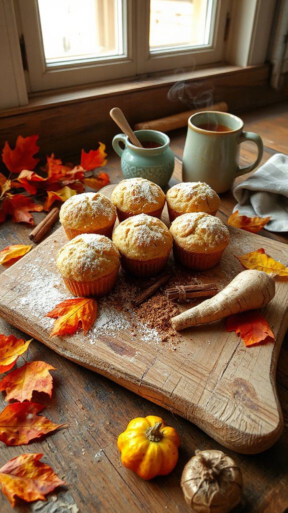 sweet cinnamon parsnip muffins sweet cinnamon parsnip muffins