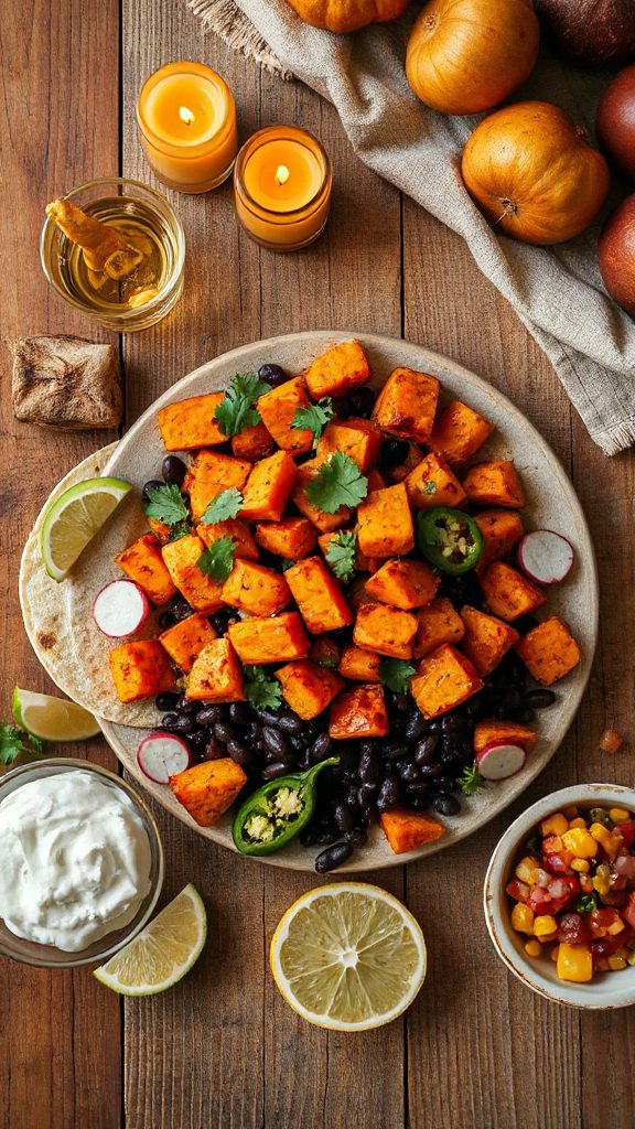 sweet potato black bean tacos