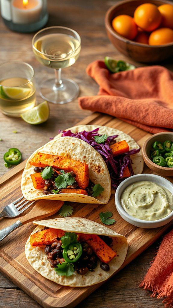 sweet potato black bean tacos