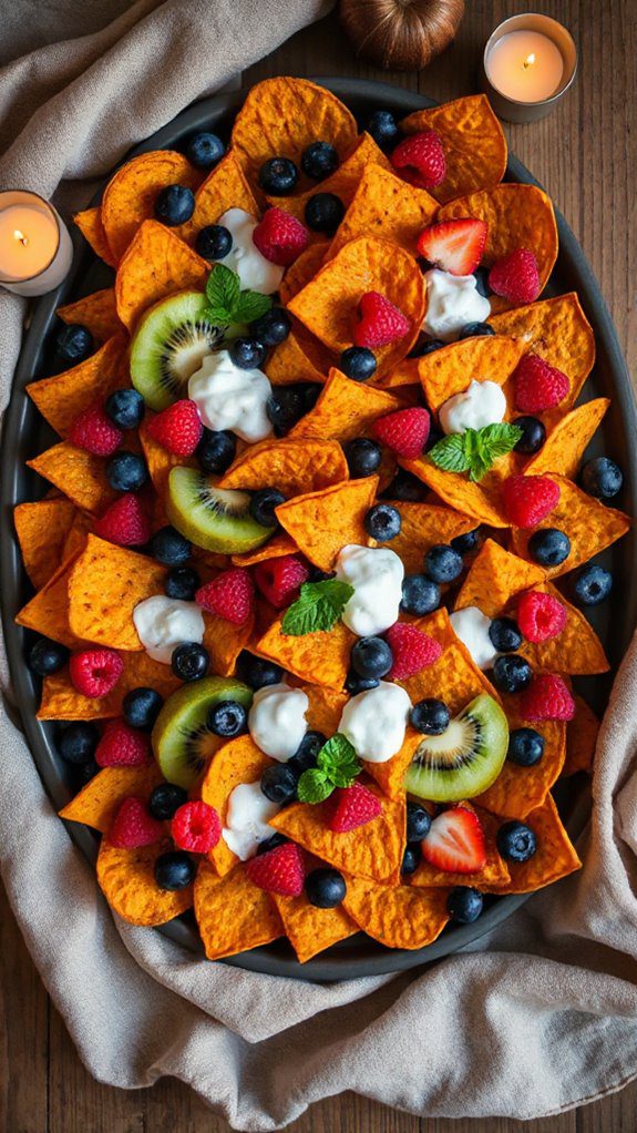 sweet potato dessert nachos