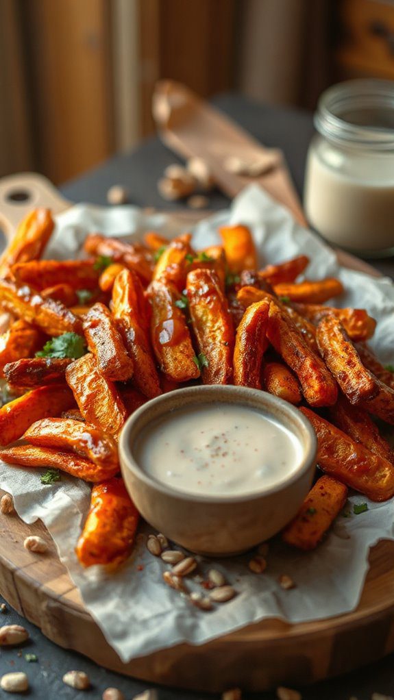 sweet smoky maple carrot fries