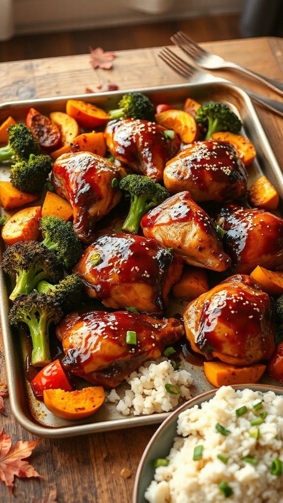 teriyaki chicken with cauliflower rice