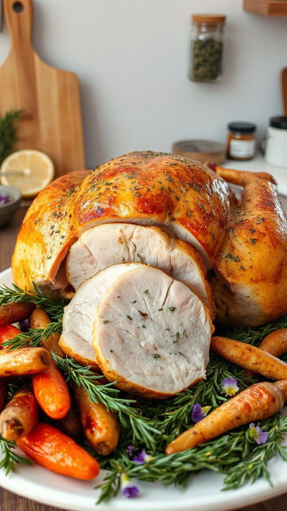 thyme roasted turkey centerpiece recipe