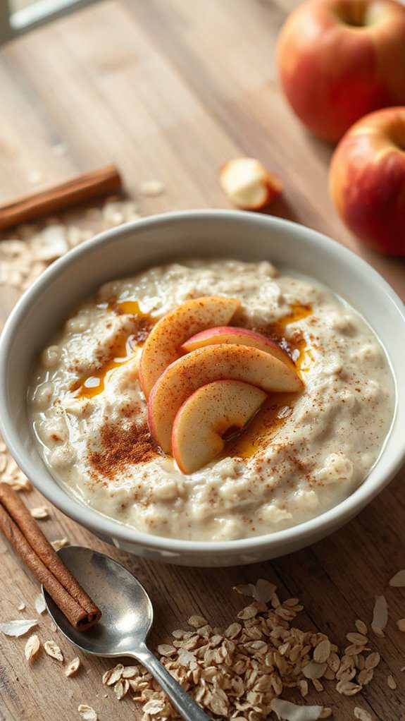 tropical apple cinnamon oats