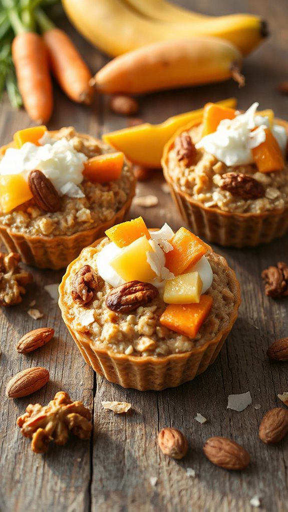 tropical carrot cake cups tropical carrot cake cups