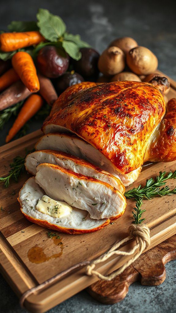 trussing turkey ensures even cooking