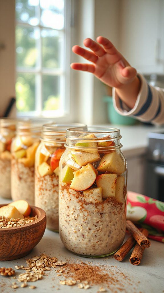 vegan apple cinnamon oats