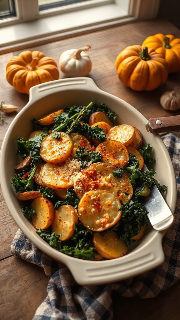 vegan cheesy potato bake