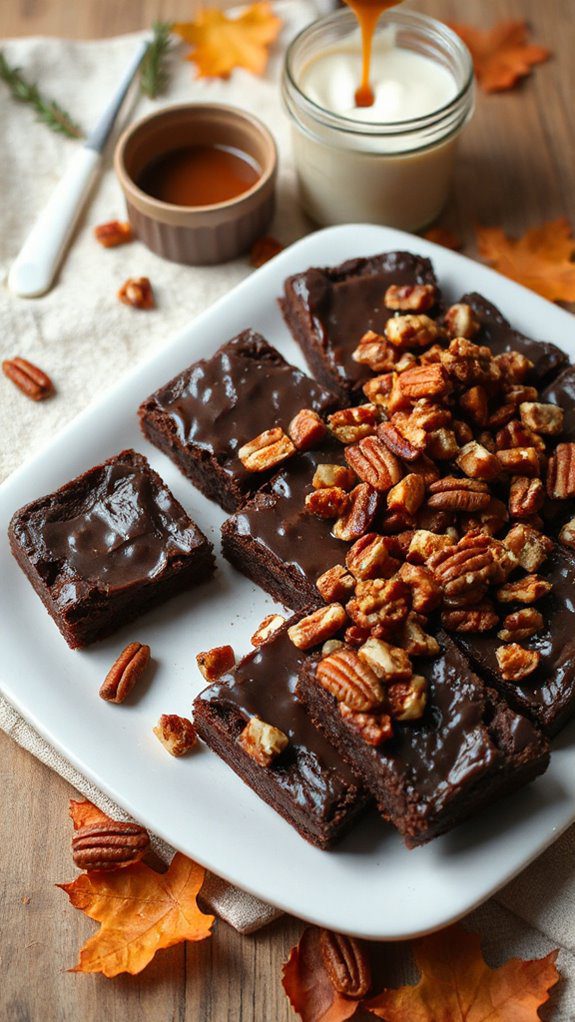 vegan fudgy pecan brownies