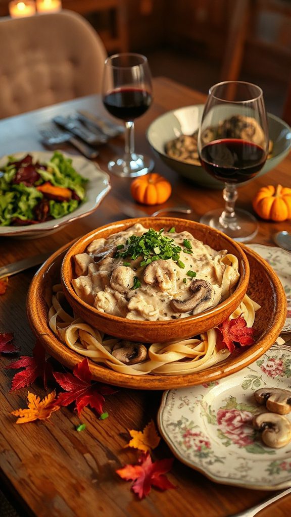 vegan mushroom stroganoff recipe