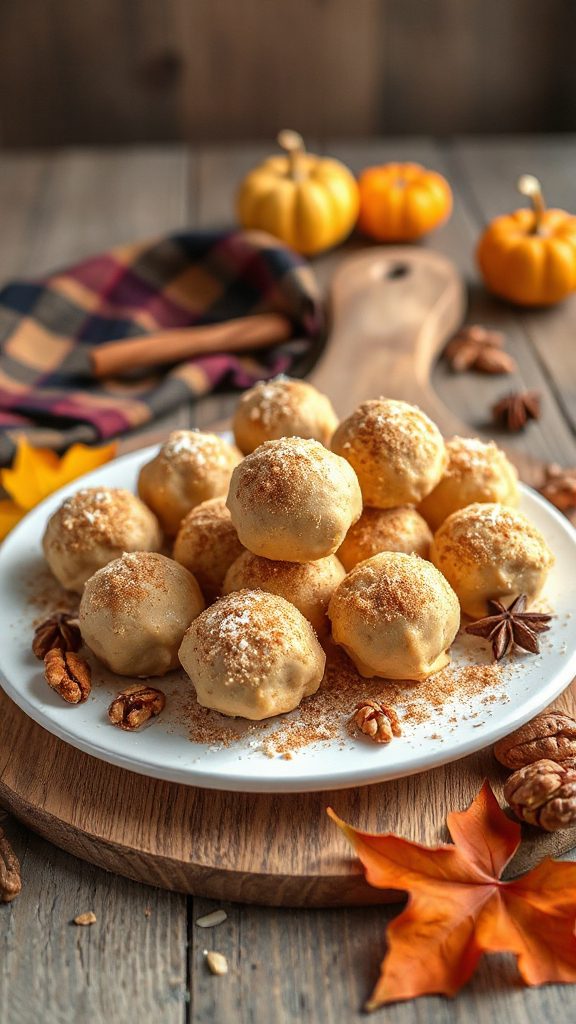 vegan no bake snickerdoodle truffles