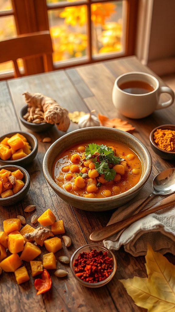 vegan pumpkin chickpea curry vegan pumpkin chickpea curry
