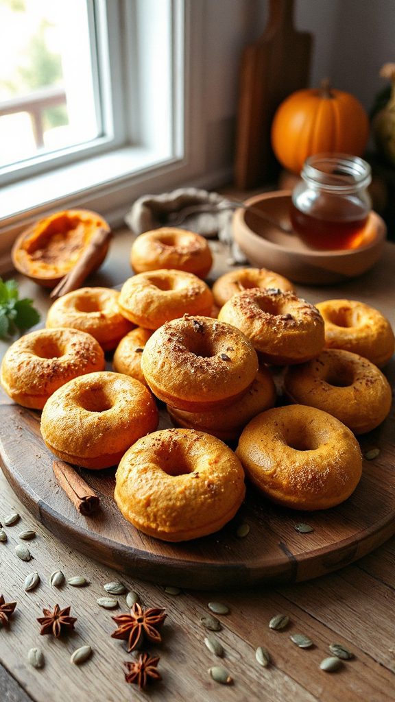 vegan pumpkin cookie donuts