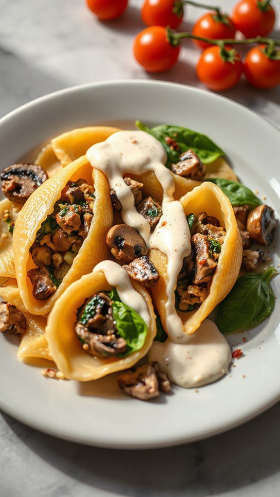 vegan stuffed shells recipe