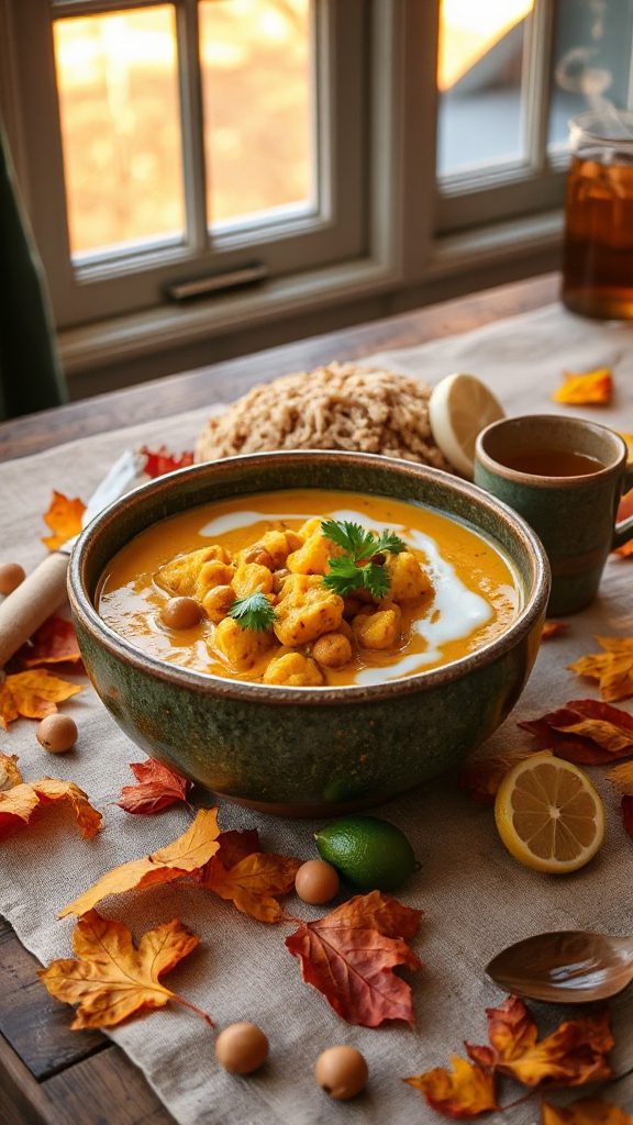 vegetarian cauliflower chickpea curry