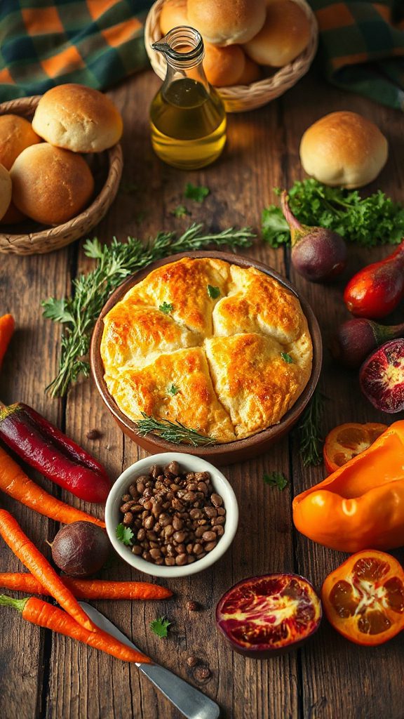 vegetarian lentil pie recipe