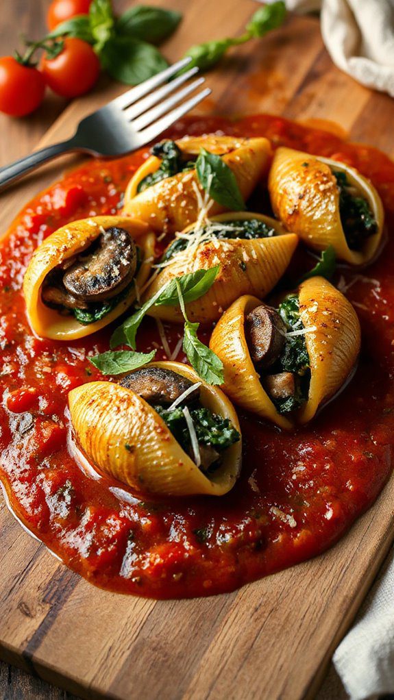 vegetarian stuffed pasta delight