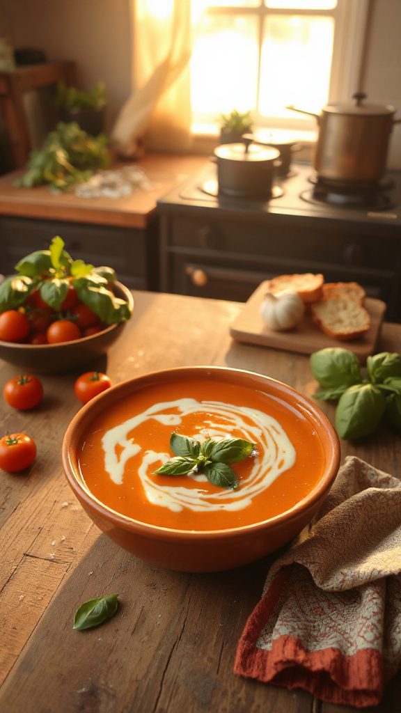 velvety tomato basil bisque velvety tomato basil bisque