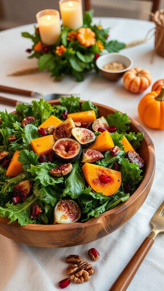 vibrant autumn vegetable salad