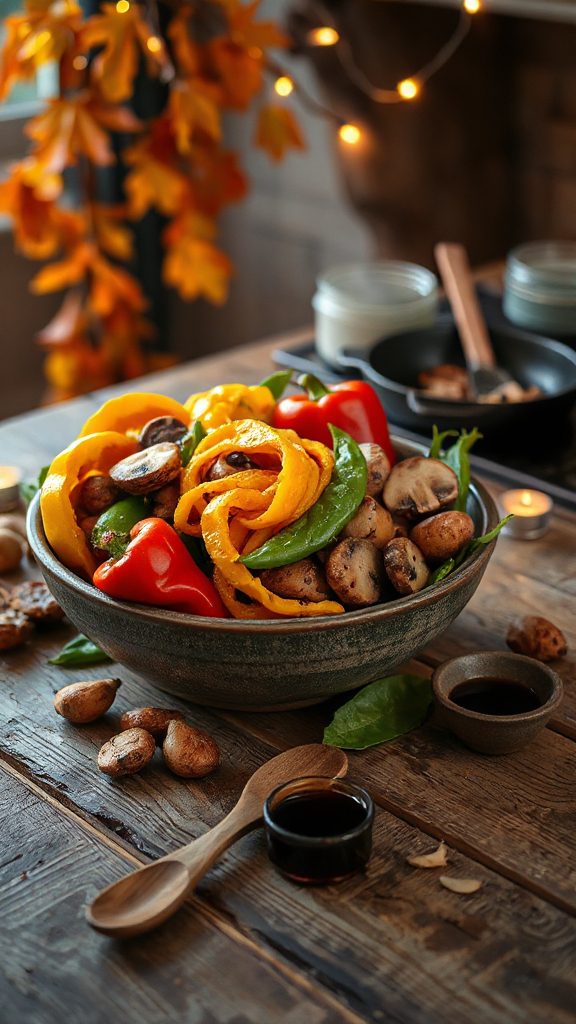 vibrant autumn vegetable stir fry vibrant autumn vegetable stir fry