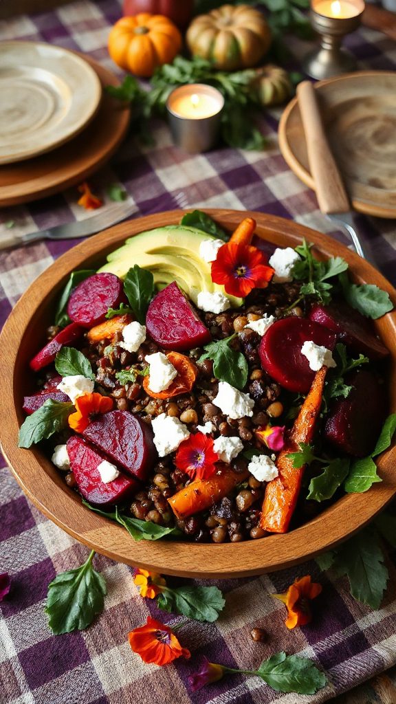 vibrant beet and lentil salad vibrant beet and lentil salad
