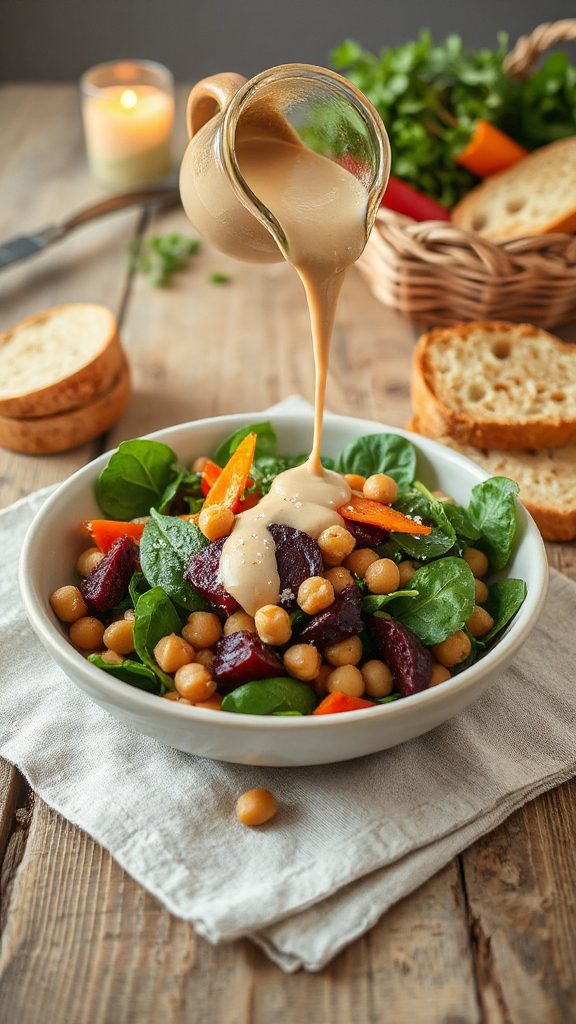 vibrant chickpea spinach salad vibrant chickpea spinach salad