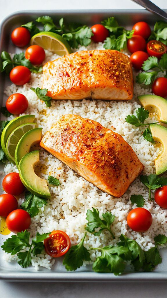 vibrant chile lime salmon dish