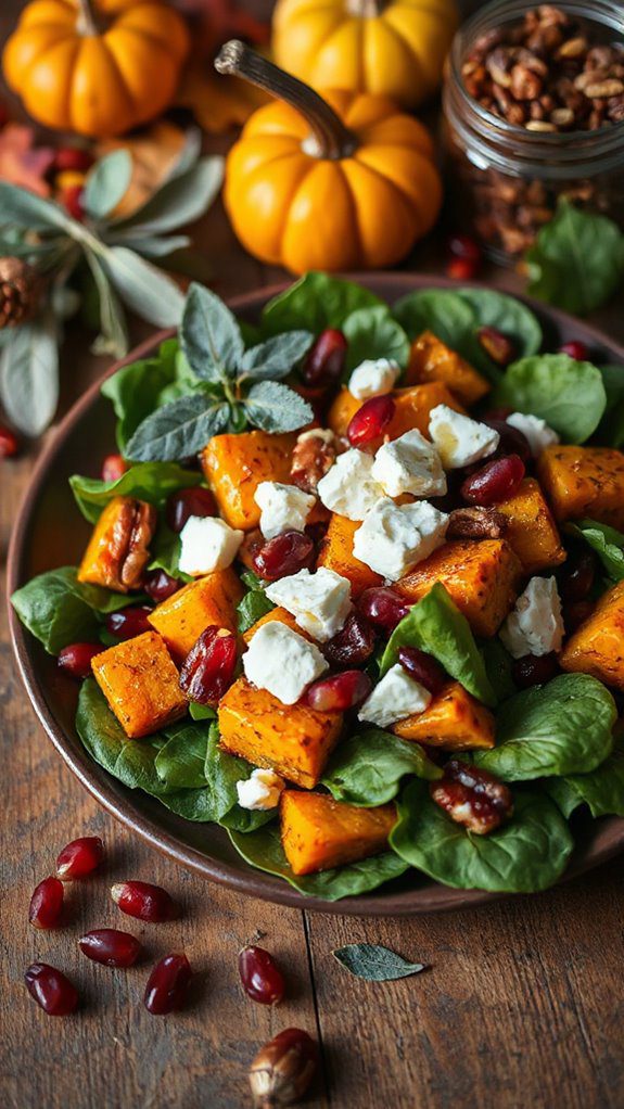 vibrant roasted squash salad