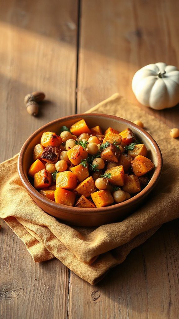 vibrant roasted vegetable bowl