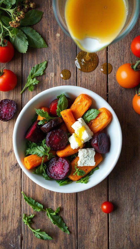 vibrant roasted vegetable bowl