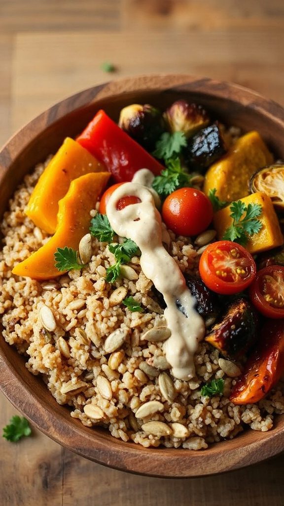 vibrant roasted vegetable bowl vibrant roasted vegetable bowl