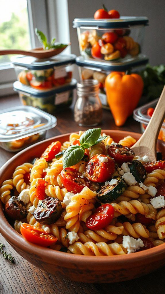 vibrant roasted vegetable pasta vibrant roasted vegetable pasta